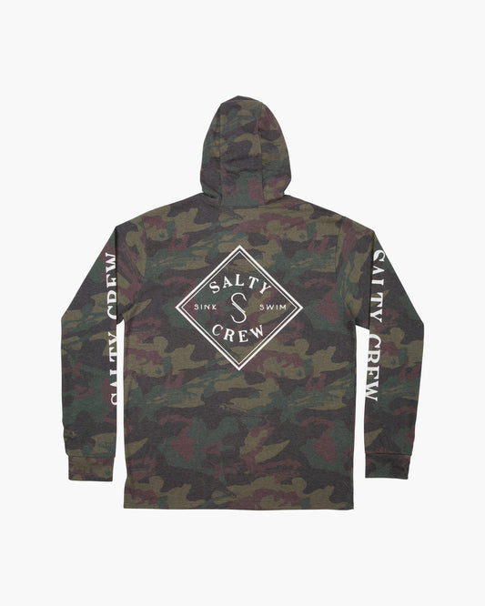 TIPPET POCKET HOOD TECH TEE - Camo - Salty Crew Australia