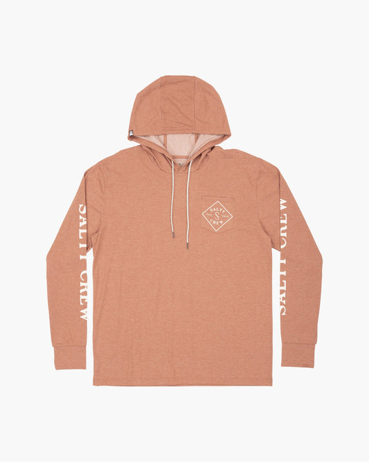 TIPPET POCKET HOOD TECH TEE - Clay - Salty Crew Australia