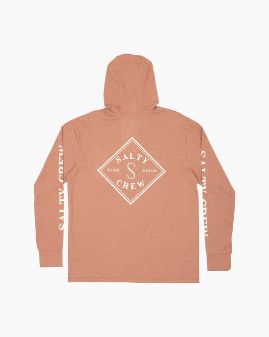 TIPPET POCKET HOOD TECH TEE - Clay - Salty Crew Australia
