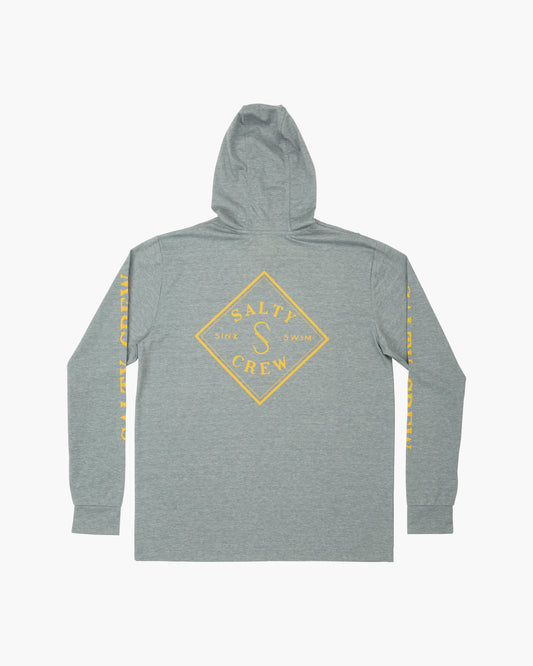 TIPPET POCKET HOOD TECH TEE - Blue