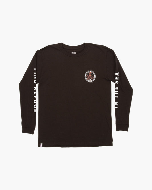 DEEP REACH L/S BOYS TEE - Black