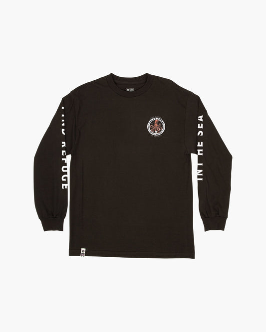 Deep Reach L/S Tee - Black - Salty Crew Australia