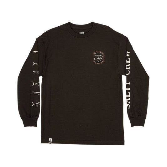 SURFACE STANDARD L/S EE - BLACK - Salty Crew Australia