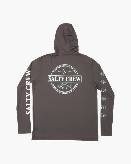 Deep Sea Tech Hood - CHARCOAL - Salty Crew Australia