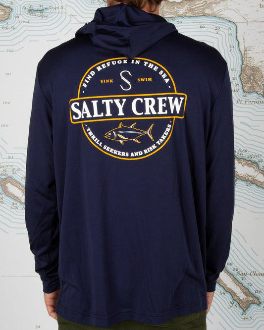 Deep Sea Tech Hood - NAVY - Salty Crew Australia