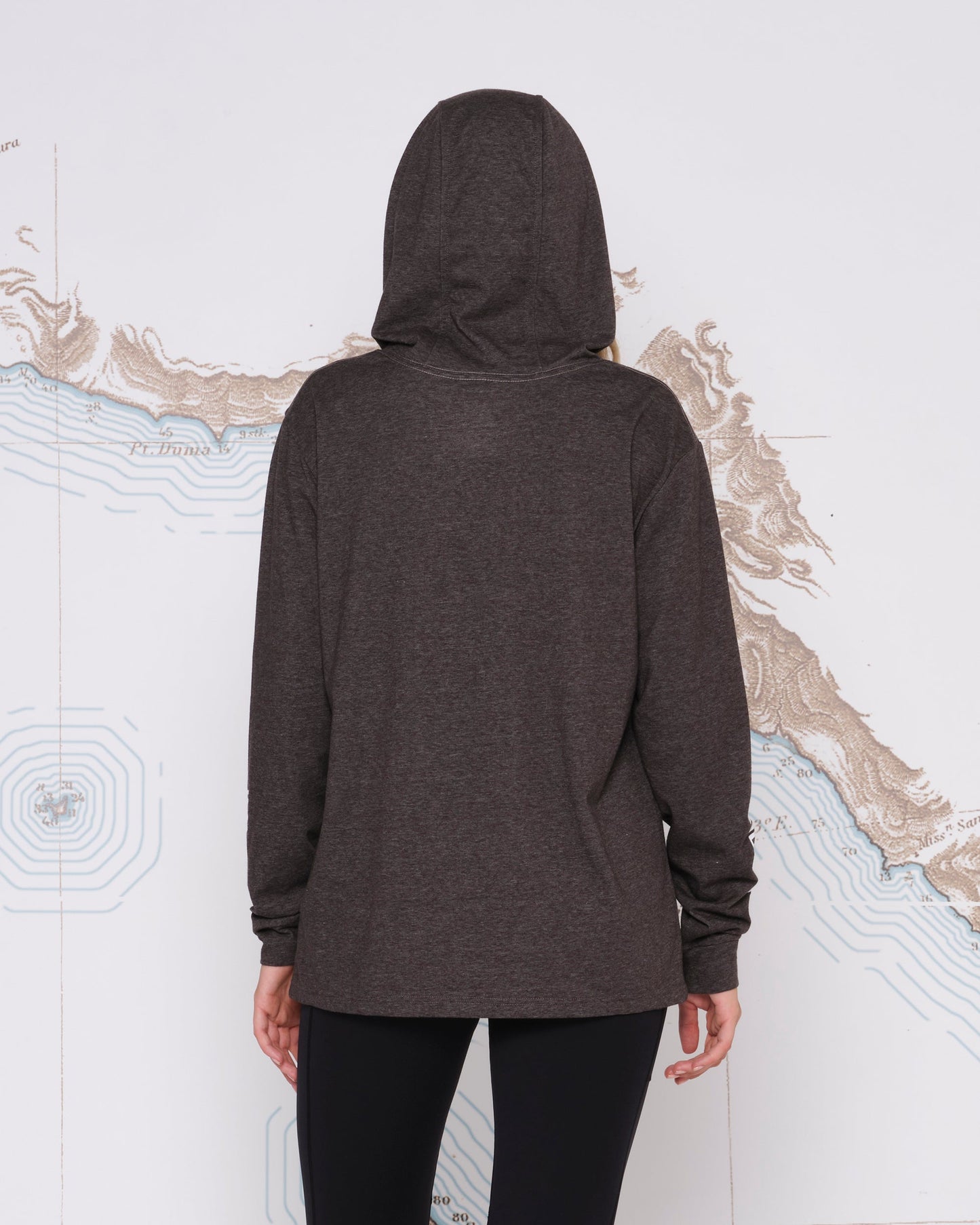 SCRIPTED MID WEIGHT HOODY - Charcoal