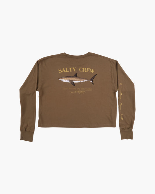 BRUCE LONG SLEEVE CROP - Military