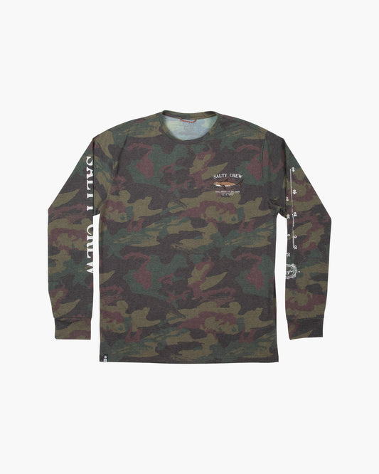 Bruce L/S Tech Tee - Camo - Salty Crew Australia