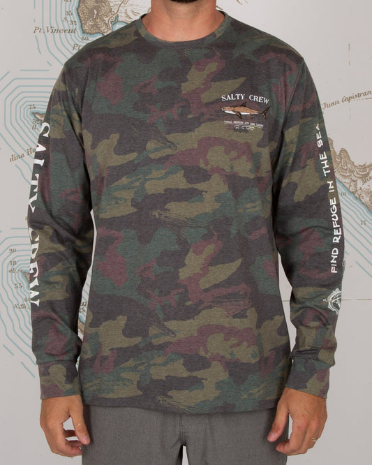 Bruce L/S Tech Tee - Camo - Salty Crew Australia