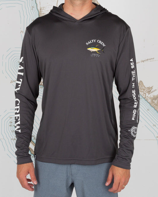 AHI MOUNT HOOD SUNSHIRT - Charcoal