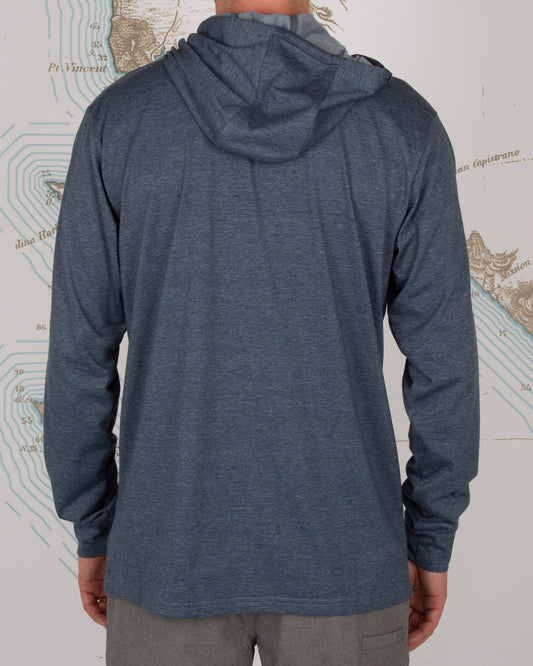 DECKHAND HOOD TECH TEE - Navy