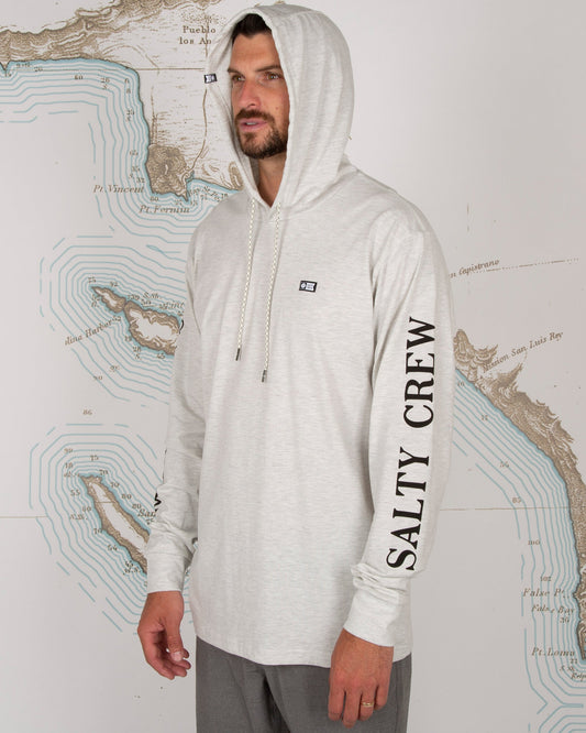 DECKHAND HOOD TECH TEE - Vintage White