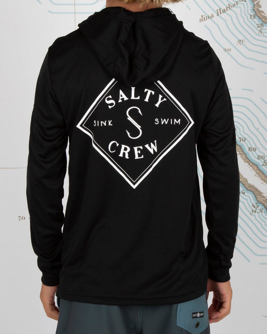 TIPPET HOOD BOYS SUNSHIRT - Black