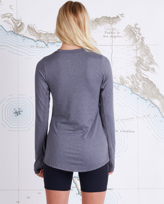 THRILL SEEKERS CREW SUNSHIRT - Charcoal