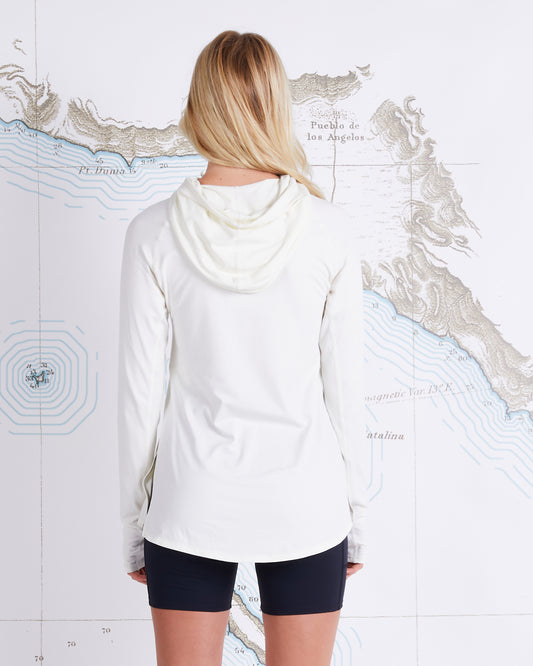 THRILL SEEKERS HOODED SUNSHIRT - Bone