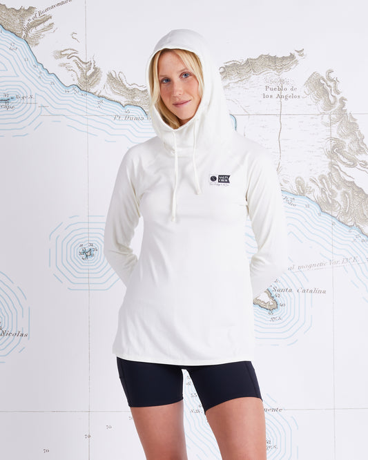 THRILL SEEKERS HOODED SUNSHIRT - Bone
