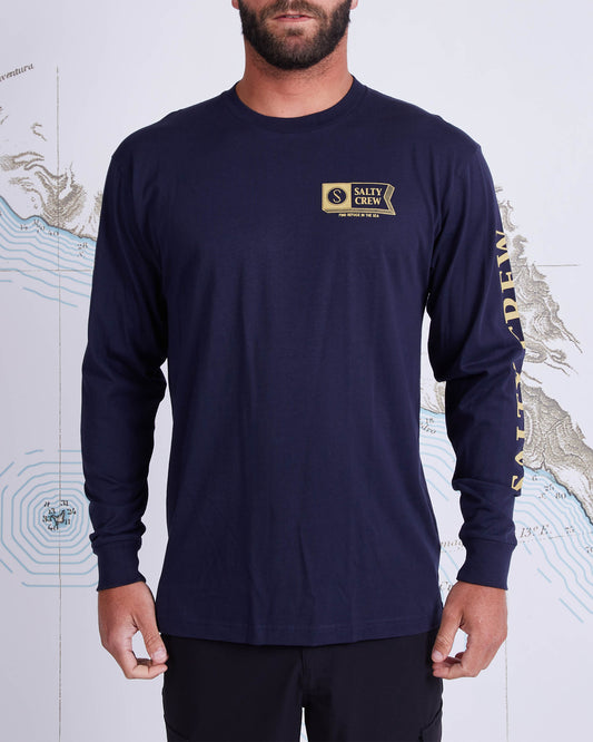 3D ALPHA PREMIUM L/S TEE - Navy