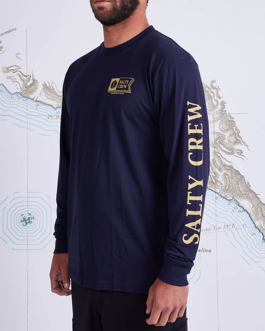 3D ALPHA PREMIUM L/S TEE - Navy