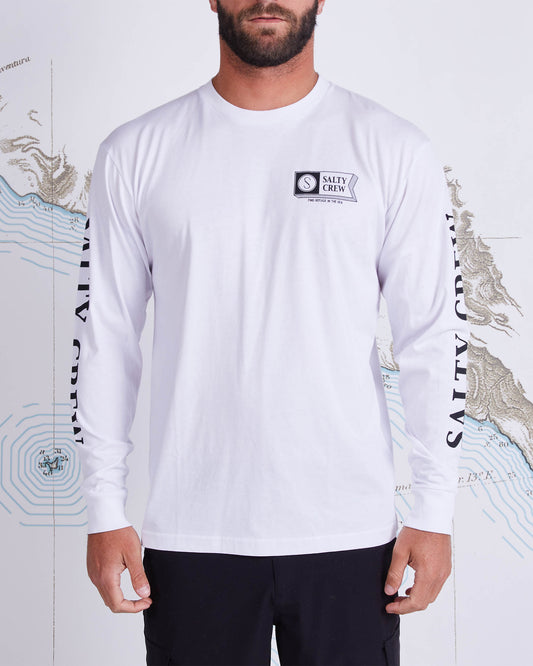 3D ALPHA PREMIUM L/S TEE - White