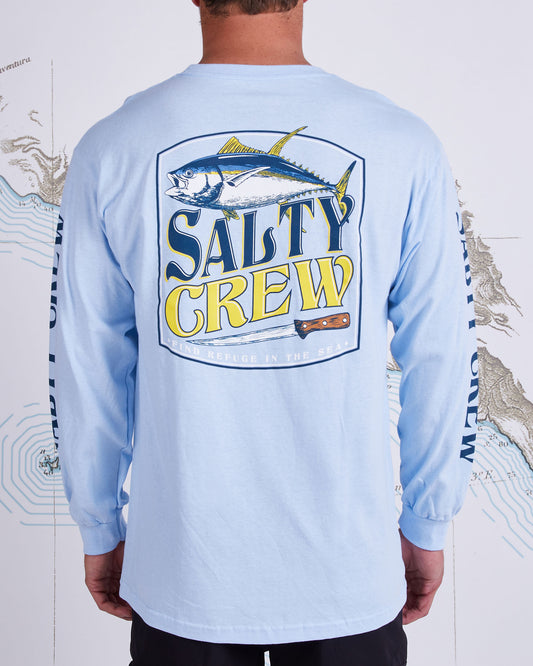 FILET STANDARD L/S TEE - Light Blue