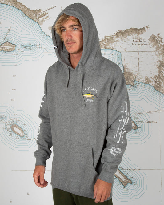 AHI MOUNT FLEECE - Gunmetal Heather - Salty Crew Australia