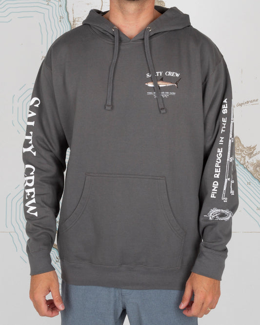 Bruce Hood Fleece - Charcoal