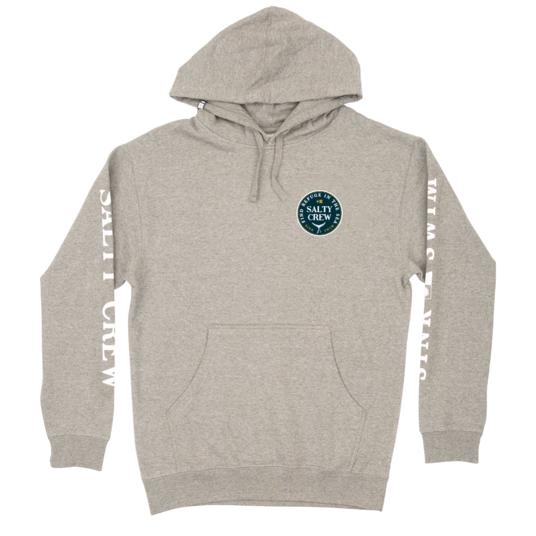 Fathom Hood Fleece - Gunmetal Heather - Salty Crew Australia