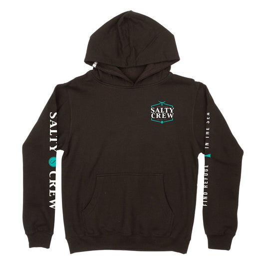 SKIPJACK BOYS FLEECE - BLACK - Salty Crew Australia