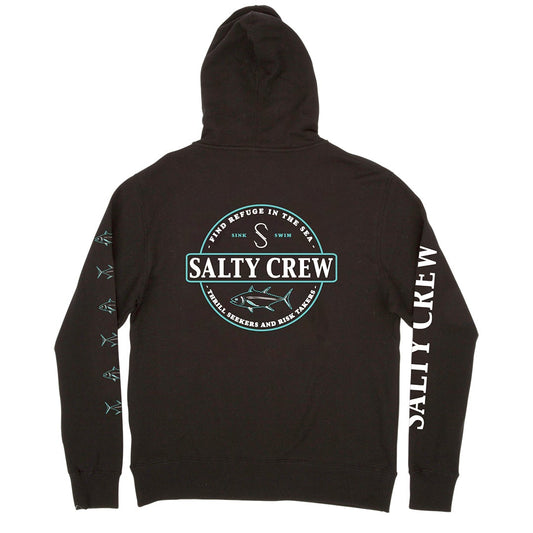 DEEP SEA ZIP FLEECE - BLACK - Salty Crew Australia