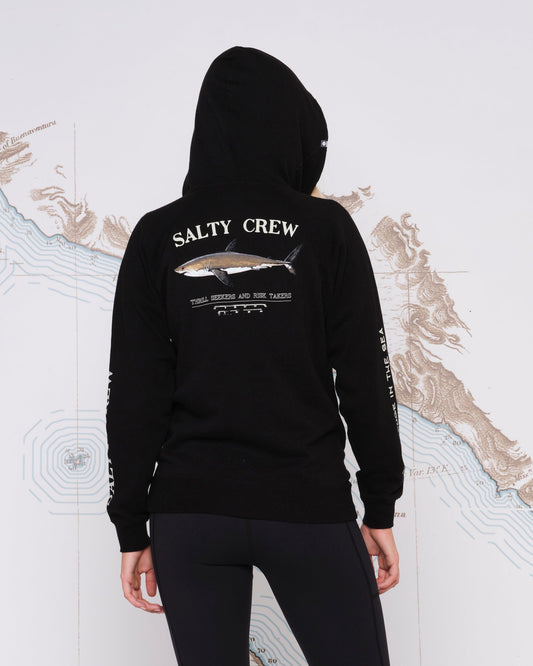 BRUCE ZIP HOODY - Black - Salty Crew Australia
