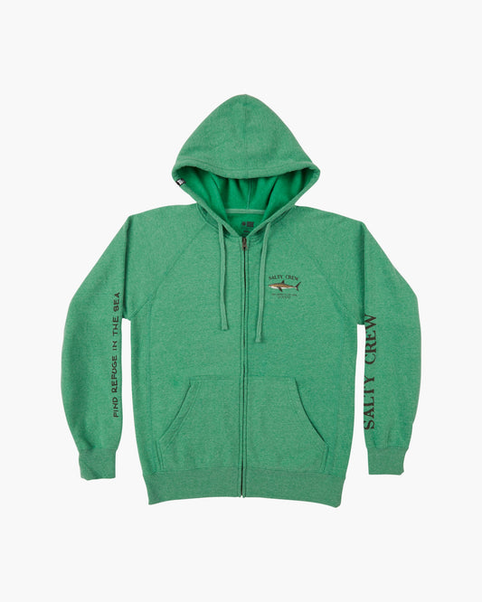 BRUCE ZIP HOODY - Kelly Green