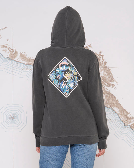 TIPPET BOYFRIEND HOODY - Faded Black - Salty Crew Australia