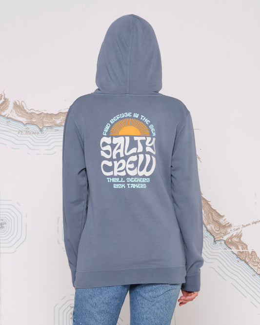 SUNRISE BOYFRIEND HOODY - Harbor Blue