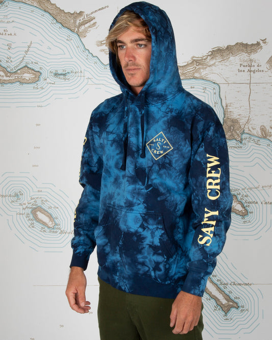 Tippet Tie Dye Fleece - Blue - Salty Crew Australia