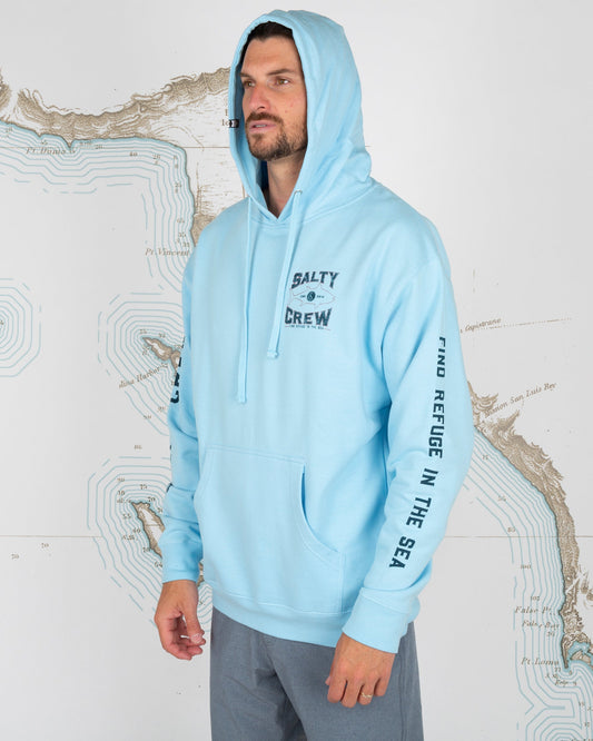 TIGHT LINES FLEECE - Light Blue - Salty Crew Australia