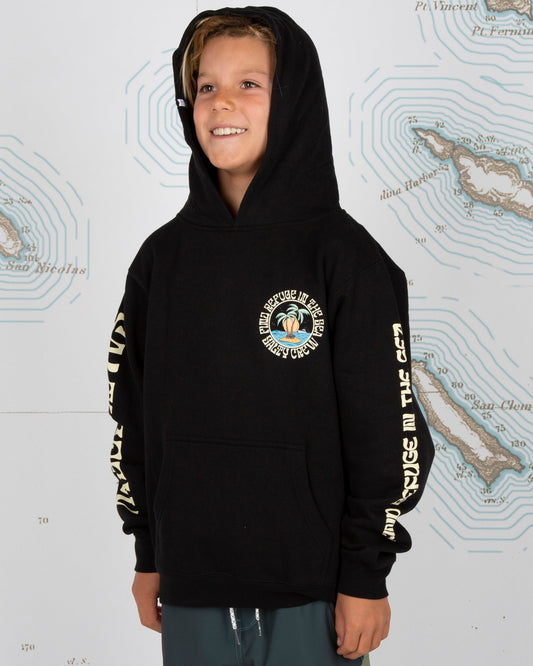 DOS PALMS BOYS FLEECE - Black