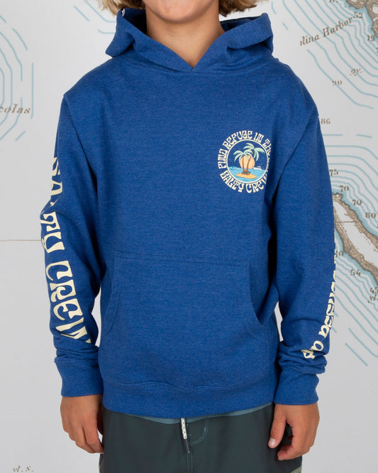 DOS PALMS BOYS FLEECE - Royal - Salty Crew Australia