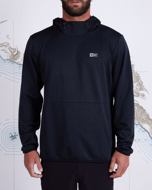 SEAPORT PINNACLE PRO FLEECE - Black - Salty Crew Australia