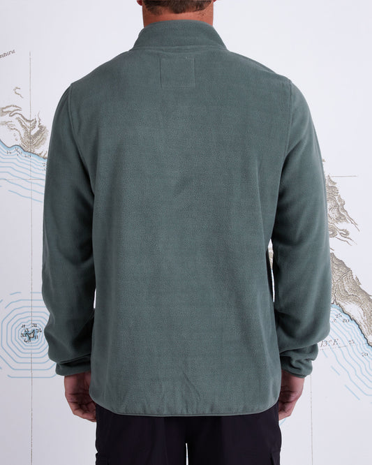 EDGEWATER PULLOVER FLEECE - FATIGUE GREEN