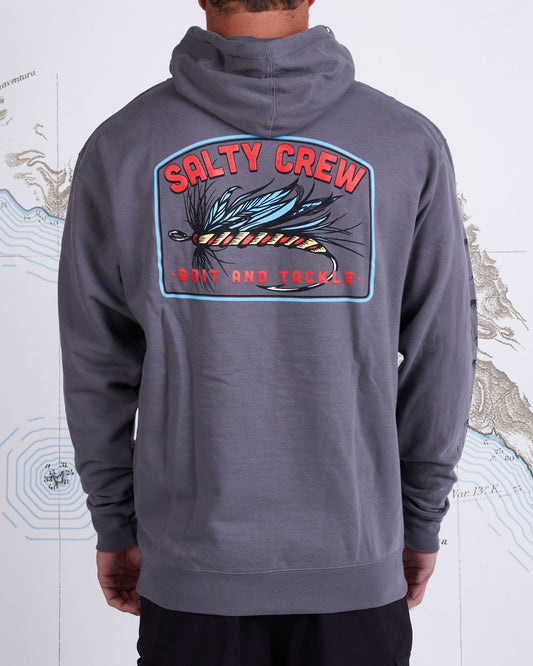 FLY DROP FLEECE - Charcoal - Salty Crew Australia