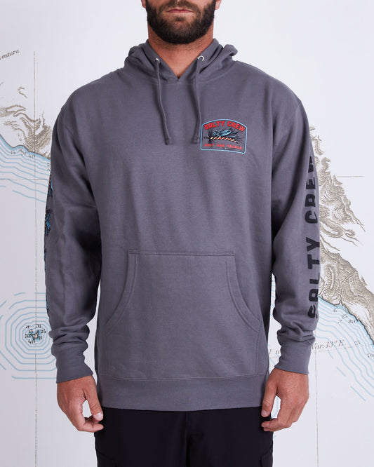 FLY DROP FLEECE - Charcoal - Salty Crew Australia