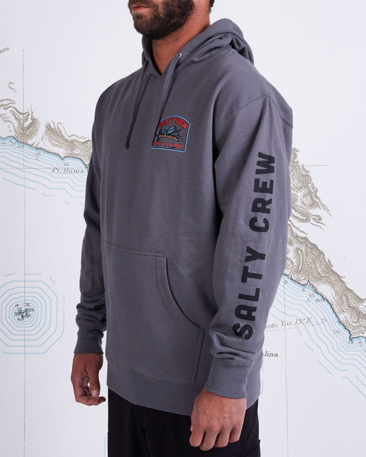FLY DROP FLEECE - Charcoal - Salty Crew Australia