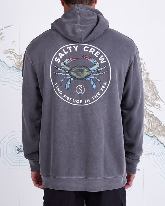 Blue Crabber Overdyed Fleece - Pigment Black