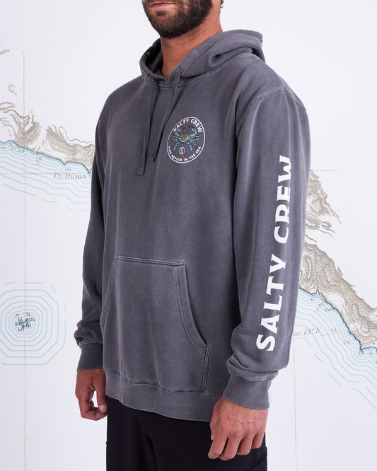 Blue Crabber Overdyed Fleece - Pigment Black