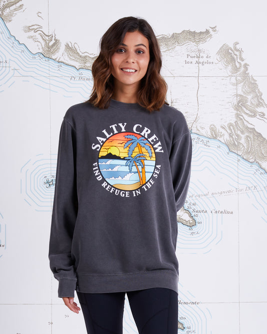 PARADISE BOYFRIEND CREW - Faded Black