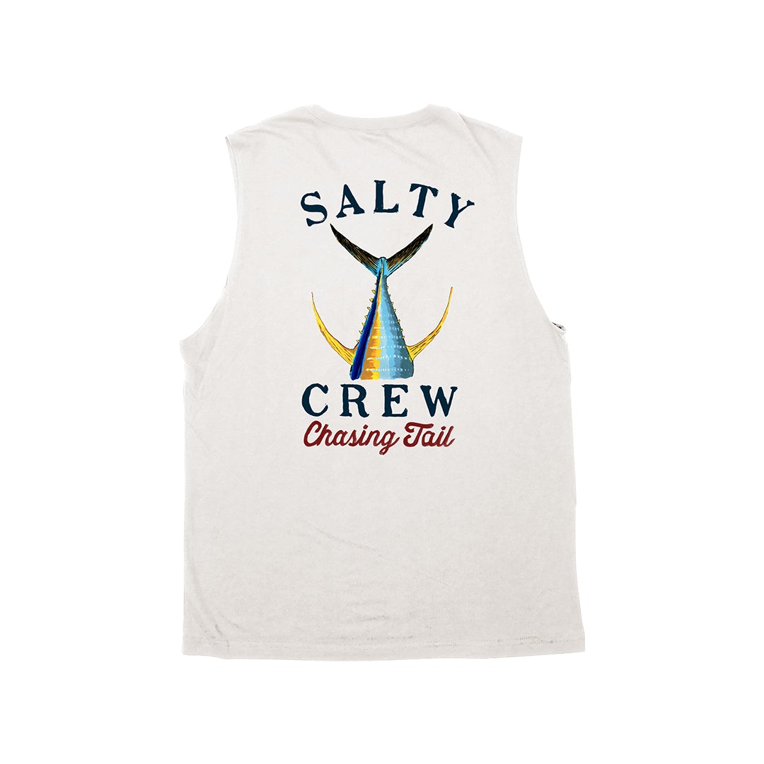 TAILED SLEEVELESS - White - Salty Crew Australia