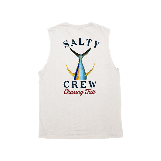 TAILED SLEEVELESS - White - Salty Crew Australia