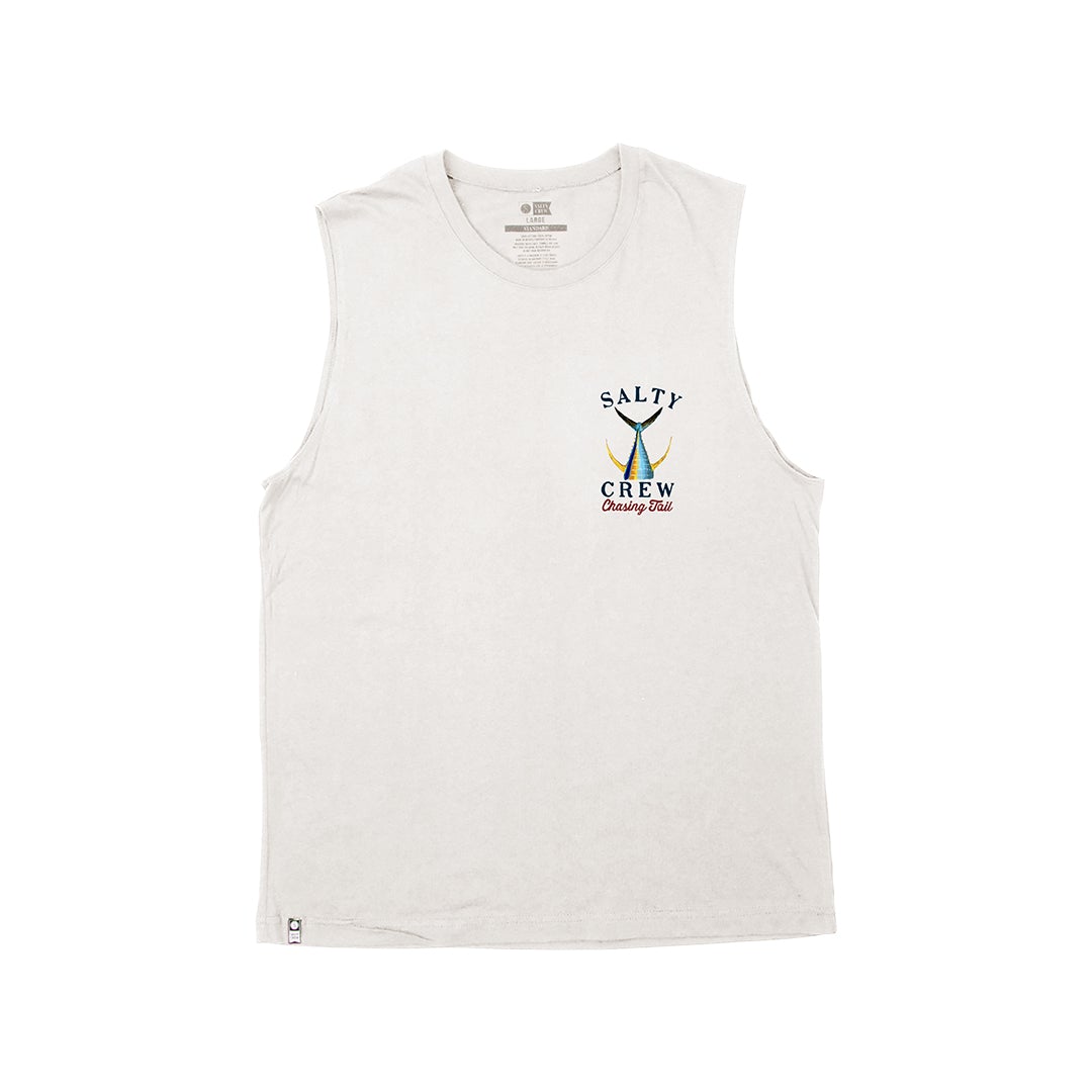 TAILED SLEEVELESS - White - Salty Crew Australia