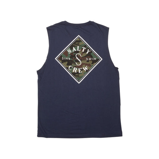 DECOY SLEEVELESS - Navy - Salty Crew Australia