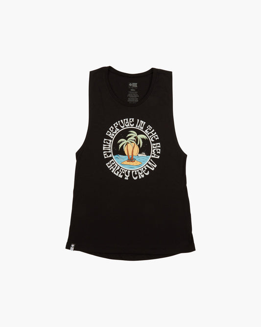 DOS PALMS MUSCLE TANK - Black - Salty Crew Australia